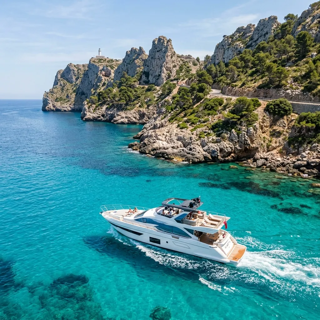 Excursión de lujo en barco al Cabo Formentor en Mallorca